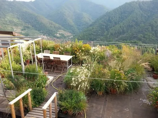 vista panoramica della terrazza